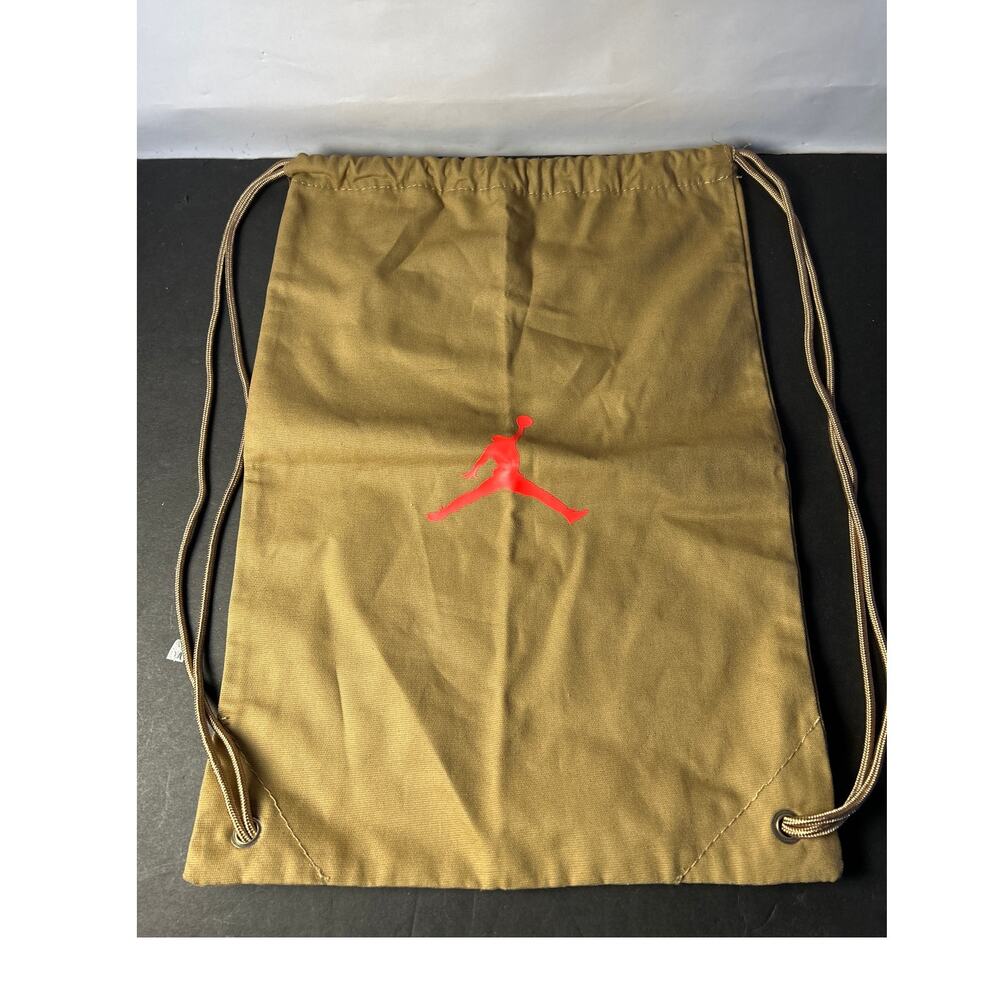 Travis Scott NIKE Cactus Jack British Khaki Jordan 6 Drawstring Backpack Bag